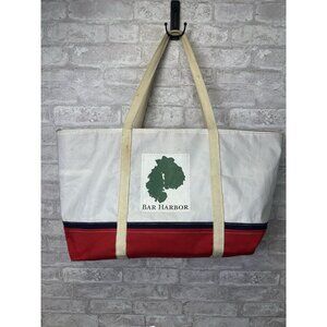 Casco Totes Bar Harbor Maine Recycled Sail Cloth  Cutter Tote Bag # 3807